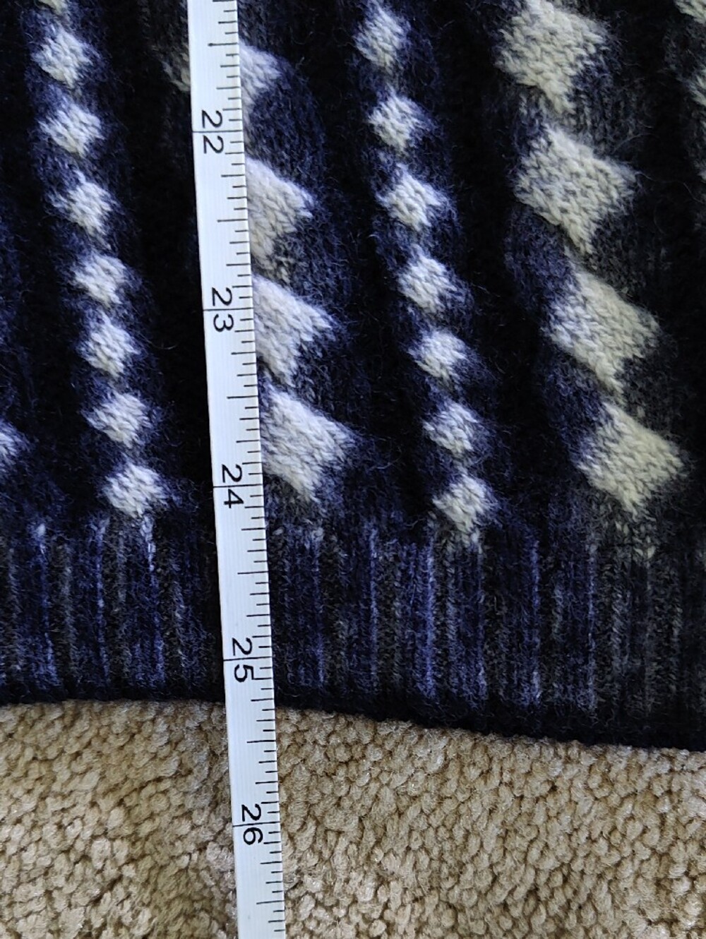 J. Crew Cashmere Navy and White Cable Knit Sleeveless Sweater - Picture 10 of 10